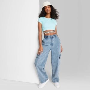 Wild Fable Super-High Rise Baggy Utility Jeans - 16R